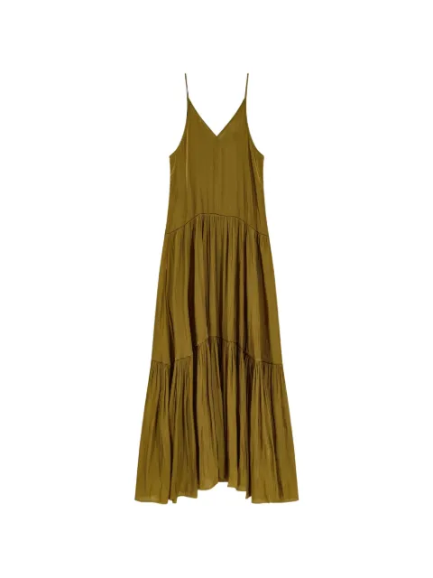 NO-IA ruffled V-neck maxi dress Yellow A511T785627