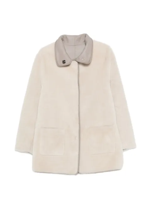 Simonetta Ravizza reversible shearling coat Neutrals F06CO208H21161
