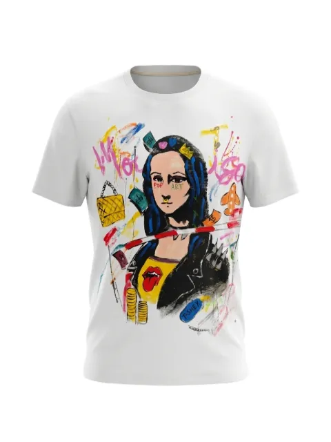 Not Printed Mona Lisa graphic-print T-shirt White WHTSLIRT