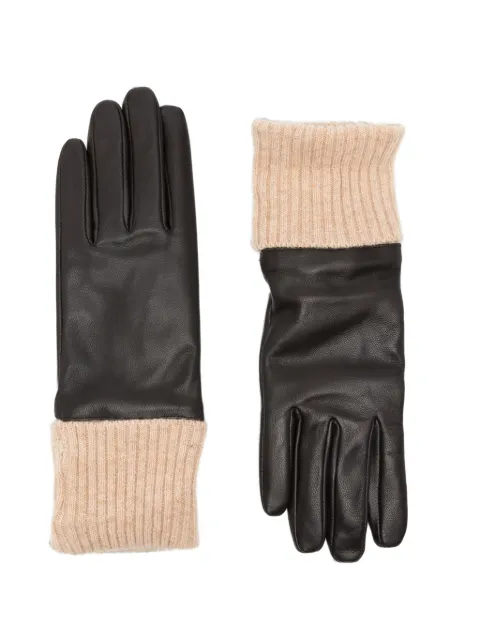 TWINSET logo-plaque gloves Brown 262TA4470
