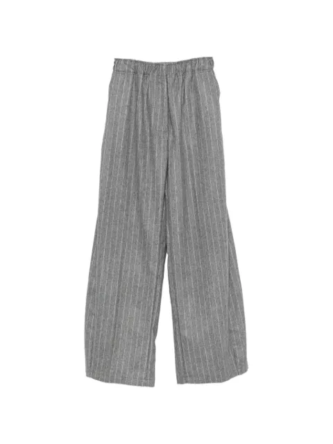 THELATEST pinstripe wide-leg trousers Grey TLWE3119W0233ABTP