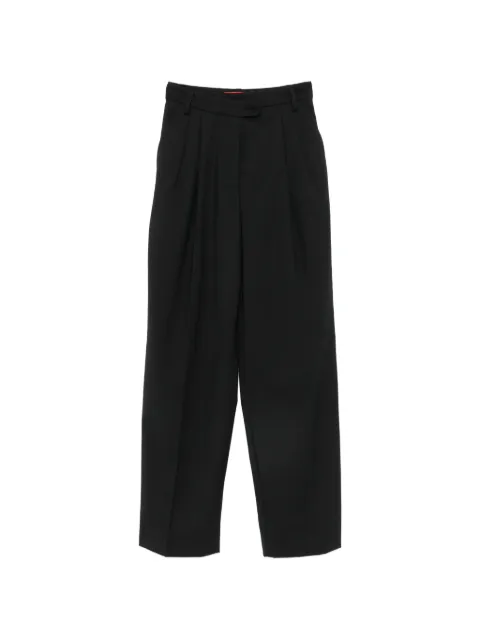 THELATEST pleated wide-leg trousers Black TLW03132W0206ABTP