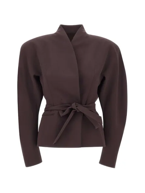 THE ANDAMANE Margaux belted-waist jacket Purple T203064ATNP263ROUGENOIR