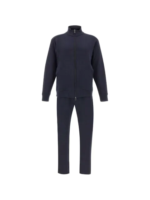 Paul & Shark logo-embroidered zip-up tracksuit Blue 16311902050