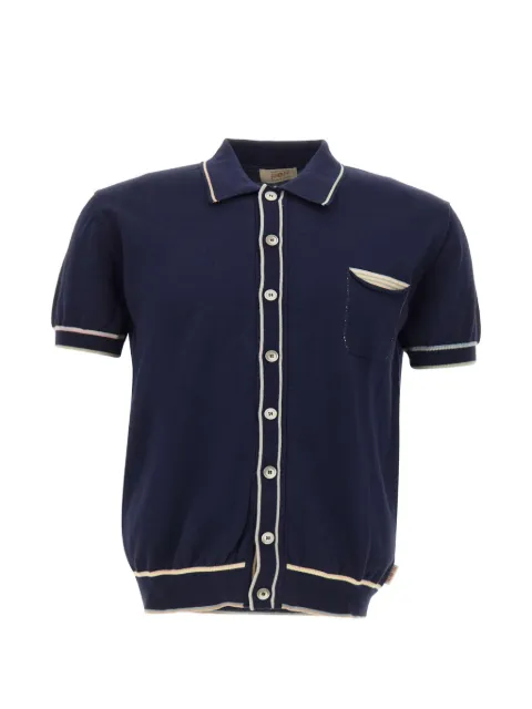 BOB Brett contrast-trim shirt Blue BRETTUNICABLU