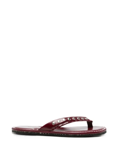 RIA MENORCA Dali stud-embellished sandals Red F31