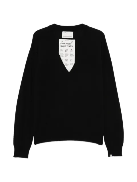 extreme cashmere Ben V-neck long-sleeve sweater Black N492