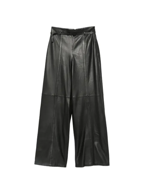 Emporio Armani belted panelled trousers Black EW005733AF28770UC001