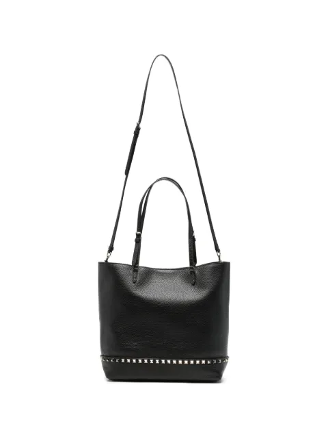 Valentino Garavani Rockstud pebbled tote bag Black WB0T74VSF