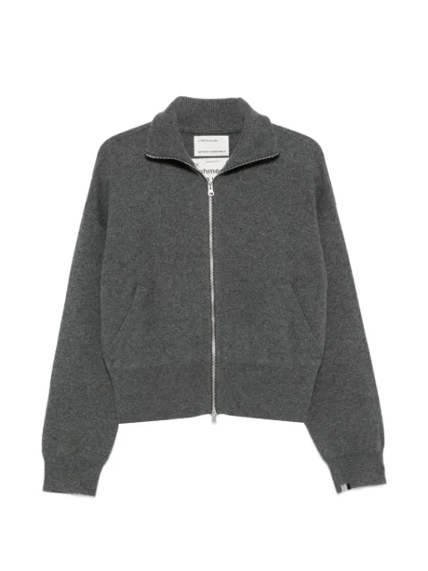 extreme cashmere zip-up knitted sweater Grey 385XTRACUTE