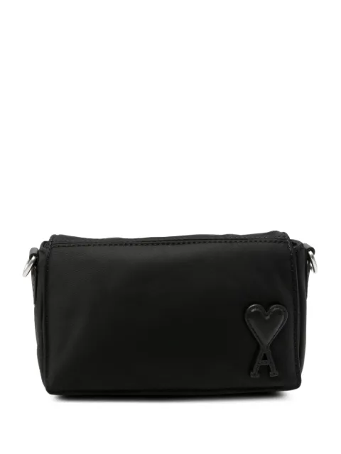 AMI Paris logo-patch shoulder bag Black ULL710DAW0001