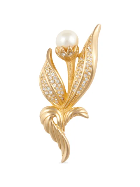 Christian Dior Pre-Owned 1980s brooch Gold PN025078