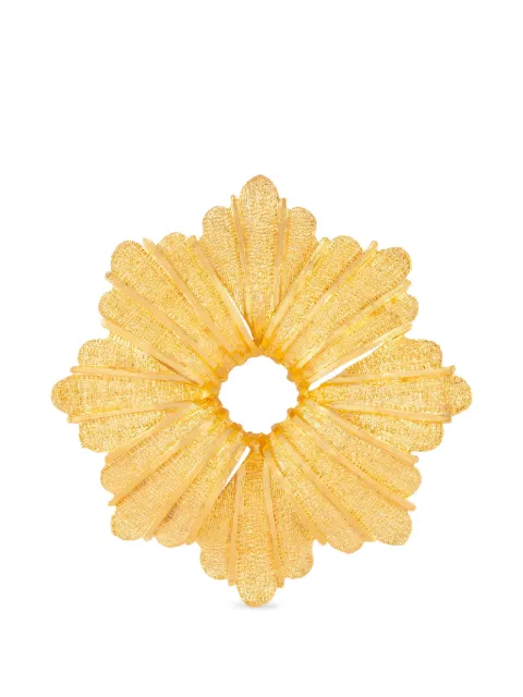 Susan Caplan Vintage 1980s Rediscovered brushed floral-motif brooch Gold PN024847