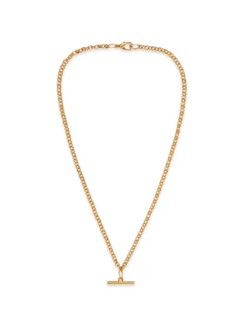 Susan Caplan Vintage 1990s Rediscovered T-bar figaro-chain necklace Gold NL025705
