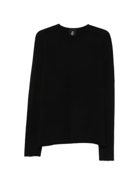Thom Krom exposed-seam crew-neck sweater Black MK132