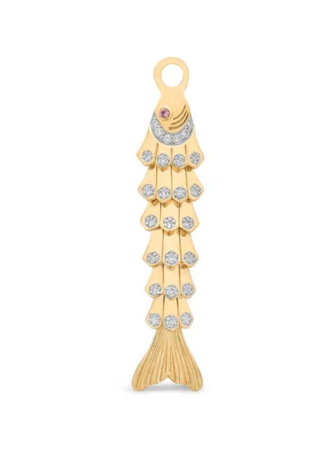 Sara Weinstock fish-motif sapphire and diamond pendant Gold NYWPSFPPDG