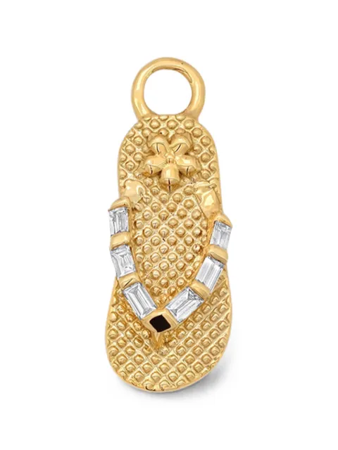 Sara Weinstock flip-flop-motif diamond pendant Gold PYWFFPCMG