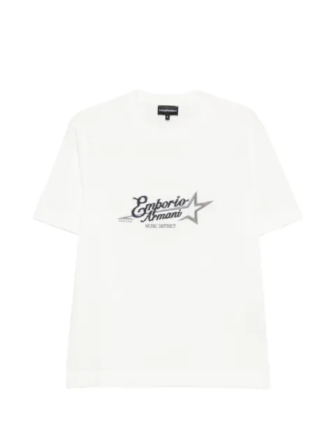 Emporio Armani logo-embroidered T-shirt White EM006809AF13715