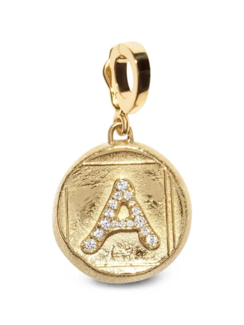 Azlee initial diamond pendant Gold C1572G18A