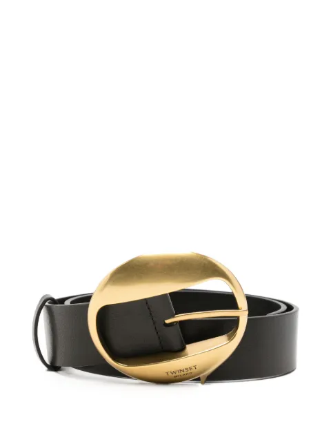 TWINSET logo-buckle belt Black 262TA4240