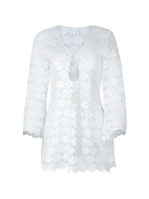 Waimari Seraphine guipure-lace mini dress White D549LCWWHITE