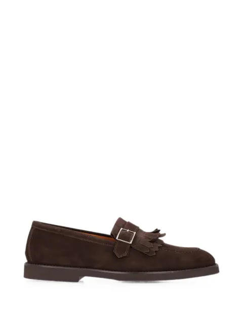 Doucal's fringed buckle-fastening loafers Brown DU3292STREUF009