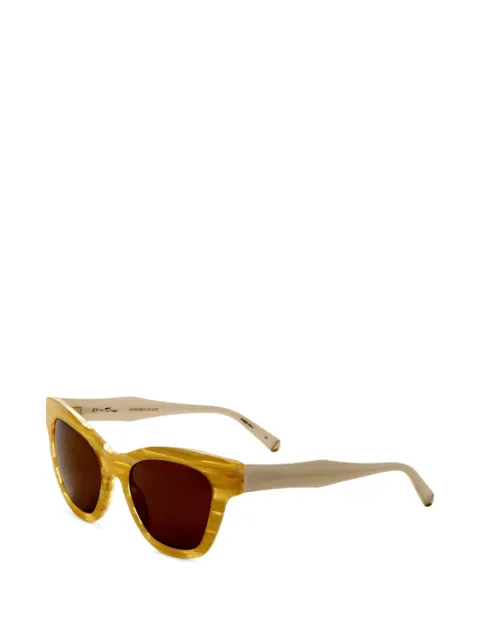 TURA x Kate Young Charlotte cat-eye sunglasses Yellow K538HON55