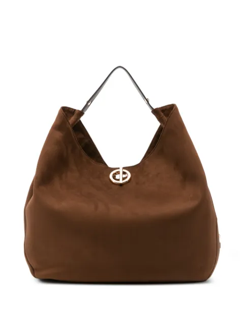LIU JO logo-plaque studded tote bag Brown AF6029T711A