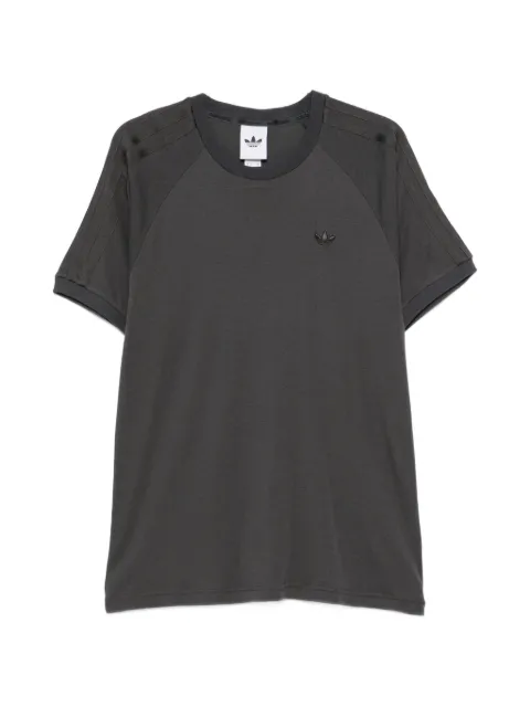 adidas raglan-sleeve logo-patch T-shirt Grey KR6603