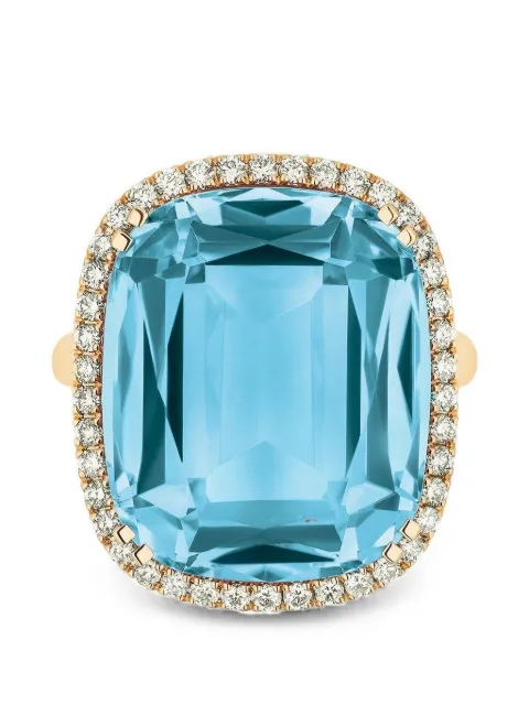 Goshwara Gossip blue topaz and diamond ring Gold JR0466BTY