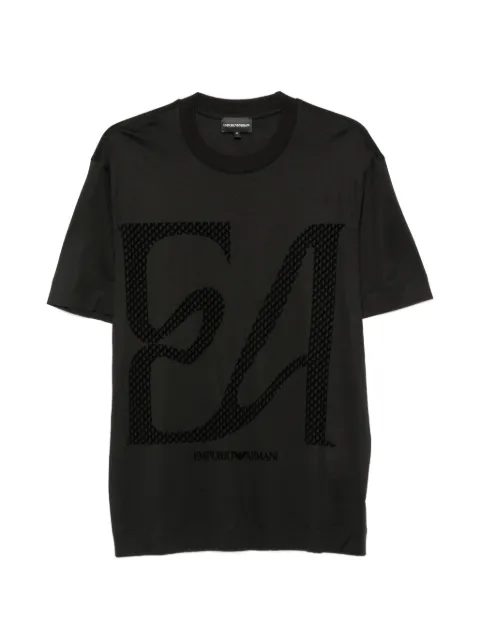 Emporio Armani logo-print short-sleeve T-shirt Black EM006770AF10017MC717