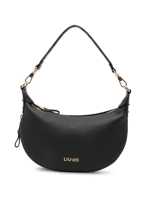 LIU JO small Hobo logo-detail tote bag Black AF6043E1142