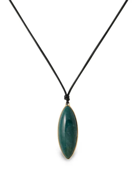 Jennifer Fisher agate dagger-pendant necklace Green 596209GLD302