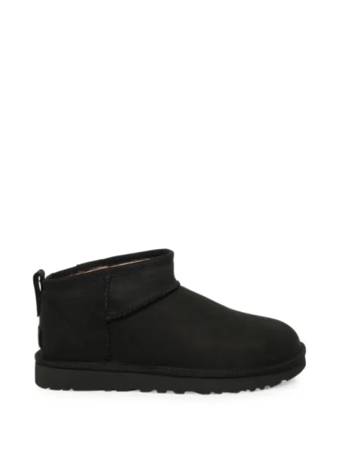 UGG Classic Ultra Mini nubuck boots Black 1184556BLK