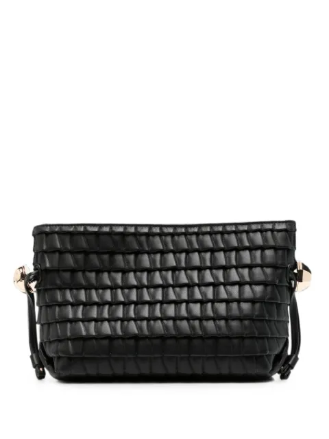 LIU JO pleated-effect shoulder bag Black AF6099E1169