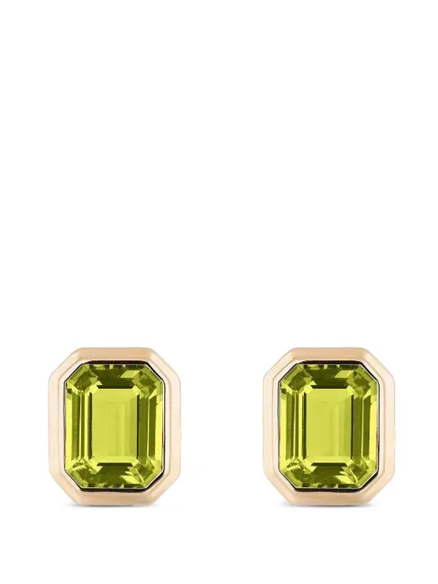 Goshwara Manhattan peridot earrings Gold JE0510PEY