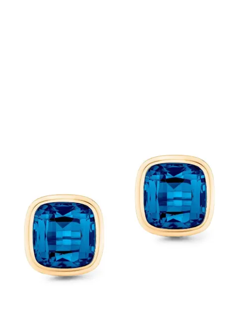 Goshwara Manhattan blue topaz stud earrings Gold JE0777LBTY