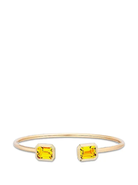Goshwara Manhattan citrine-gemstone bangle Gold JB0112CTY