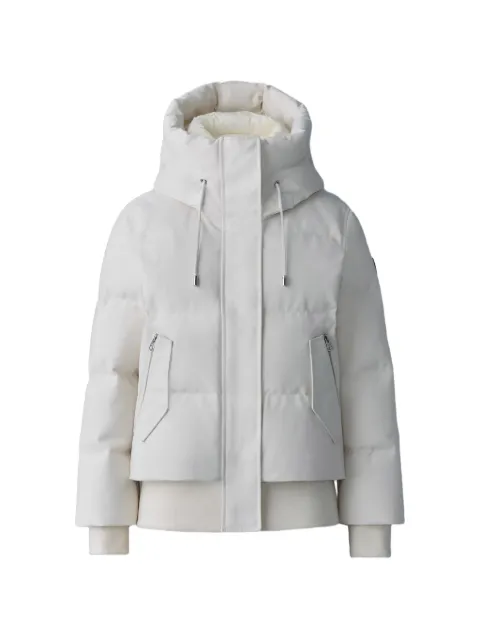 Mackage Nefi-NF quilted hooded jacket White P002553NEFINF
