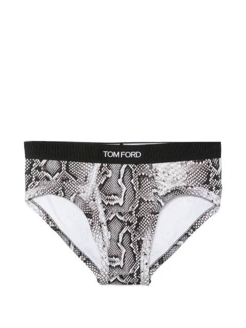 TOM FORD leopard-print boxer briefs Black T4LC1228