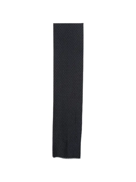 Cenere GB Poppy Dona polka-dot frayed scarf Blue POPPYDONA
