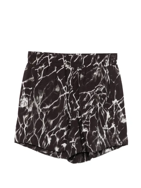 DEHA marble-print shorts Black D42225