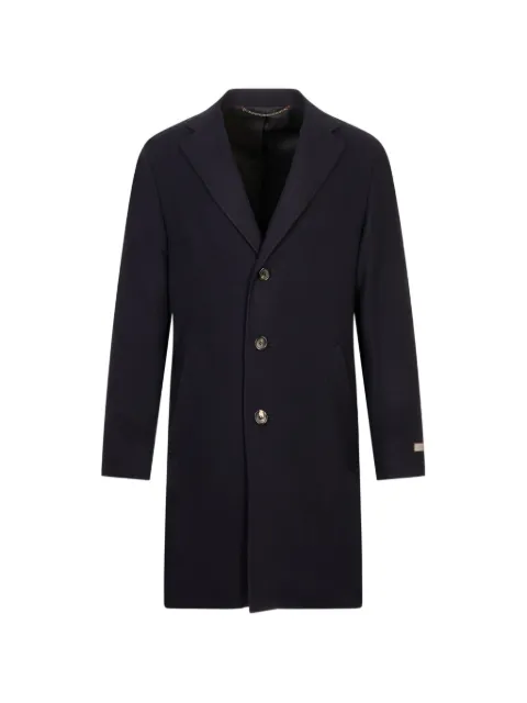 Canali single-breasted notched-lapels coat Blue 55870FF05769