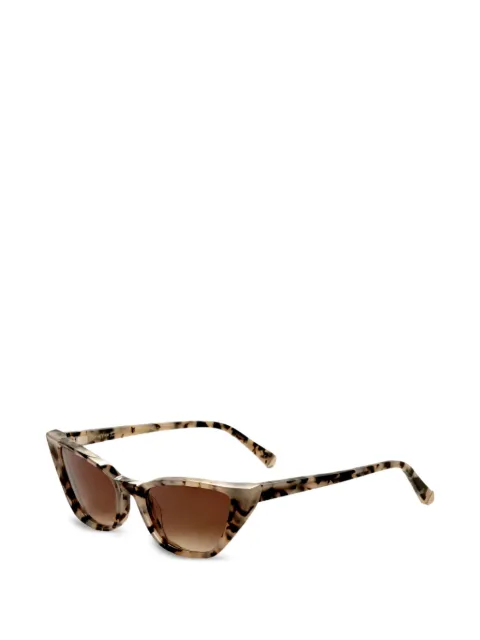 TURA x Kate Young Fawn cat-eye frame sunglasses Neutrals K557TOR54