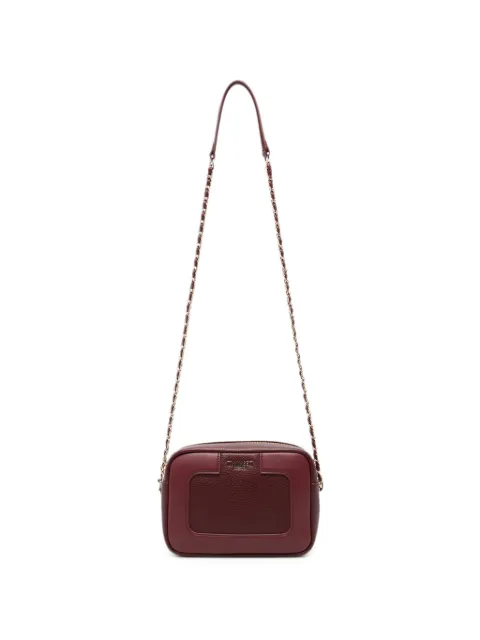TWINSET logo-plaque chain-strap cross body bag Red 262TB7043