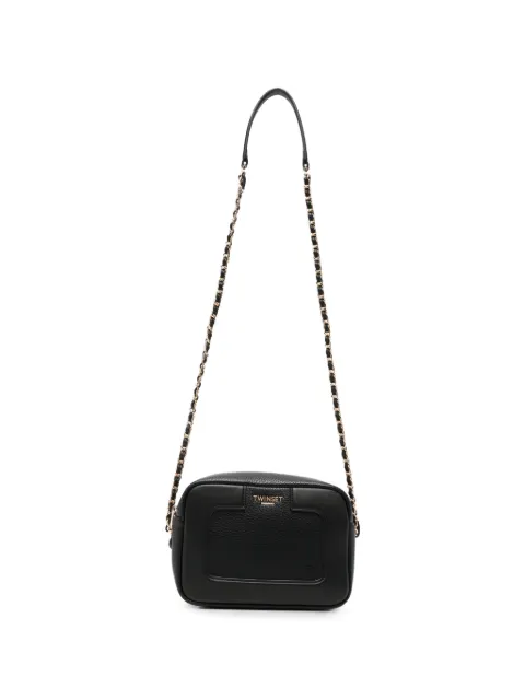 TWINSET logo-detail shoulder bag Black 262TB7043