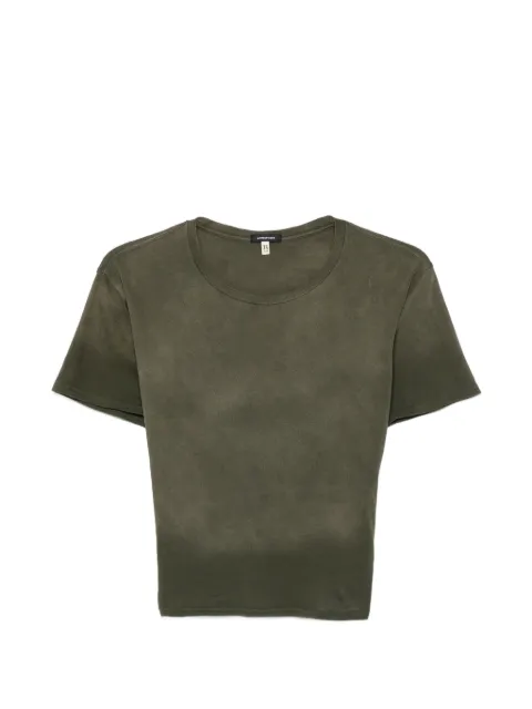 R13 washed-effect T-shirt Green R13WK290001CH