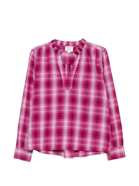 MAISON123 Dina checked cotton shirt Pink 6557980