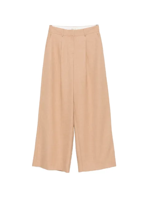 MAISON123 pleated wide-leg trousers Neutrals 6559667