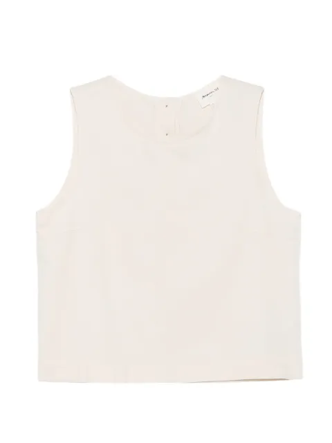 MAISON123 button-back sleeveless top Neutrals 6559065